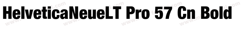 HelveticaNeueLT Pro 57 Cn Bold字体转换